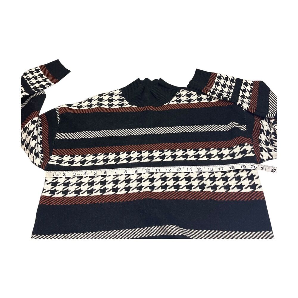 Belldini Sweater Women's Medium Multicolor Printed Viscose Long Sleeve Pullover - Picture 5 of 9